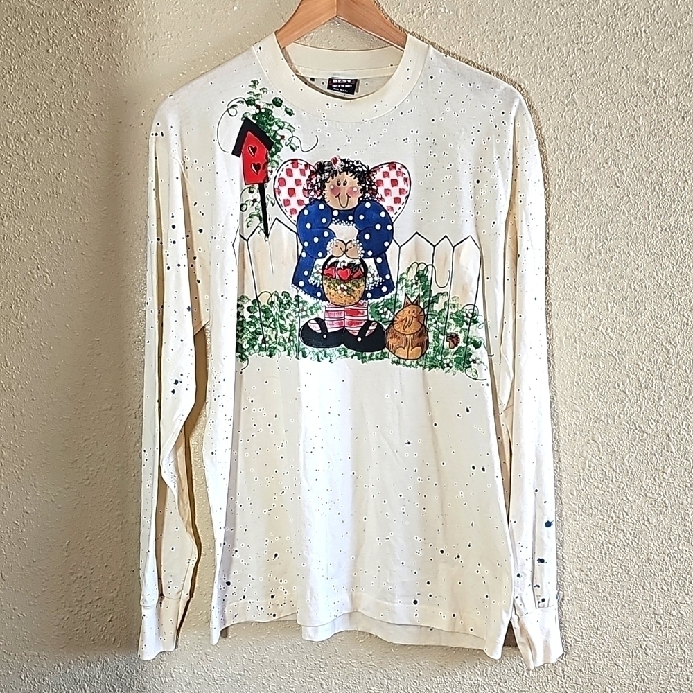 VINTAGE Best Fruit of The Loom Custom Made Long Sleeve Shirt.